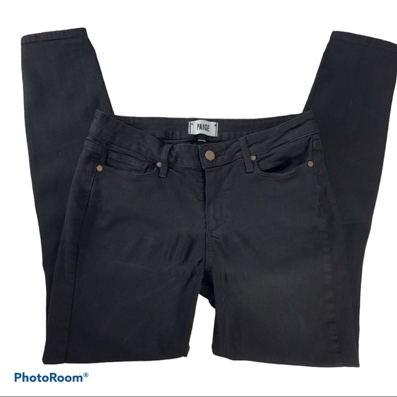 Paige Verdugo Ultra Skinny Black Jeans Size 30 - Picture 1 of 16
